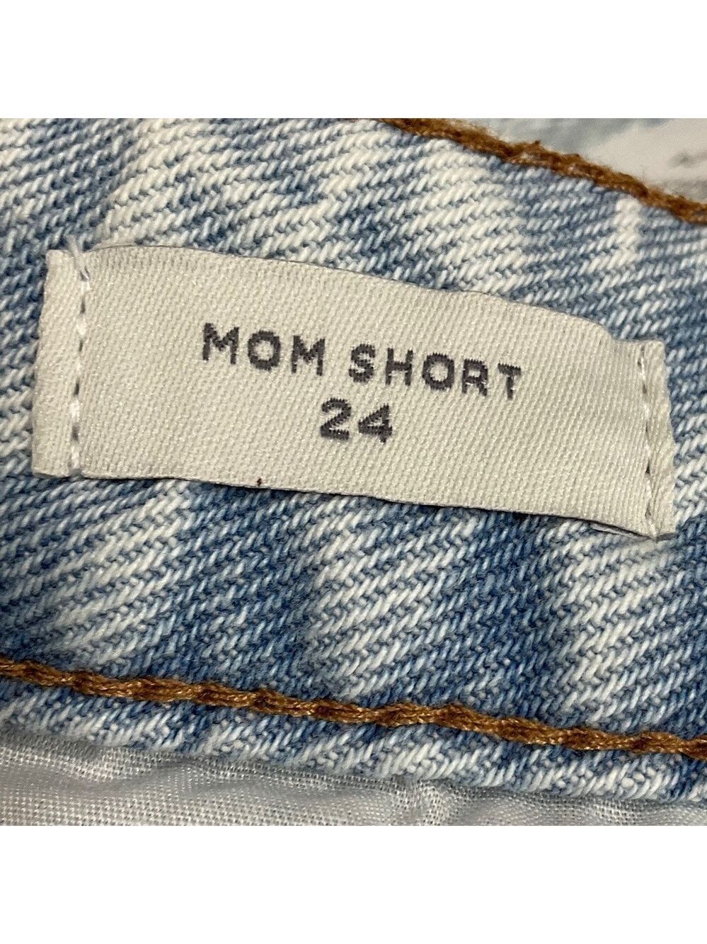 PacSun Mom Short Size 24 Shorts High Rise Light Wash Denim NWT Pacific Sunwear - Picture 10 of 15